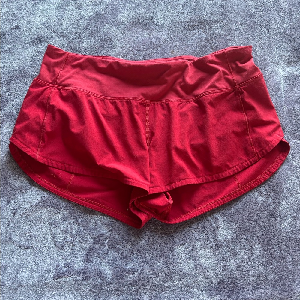 lululemon athletica Red Athletic Shorts